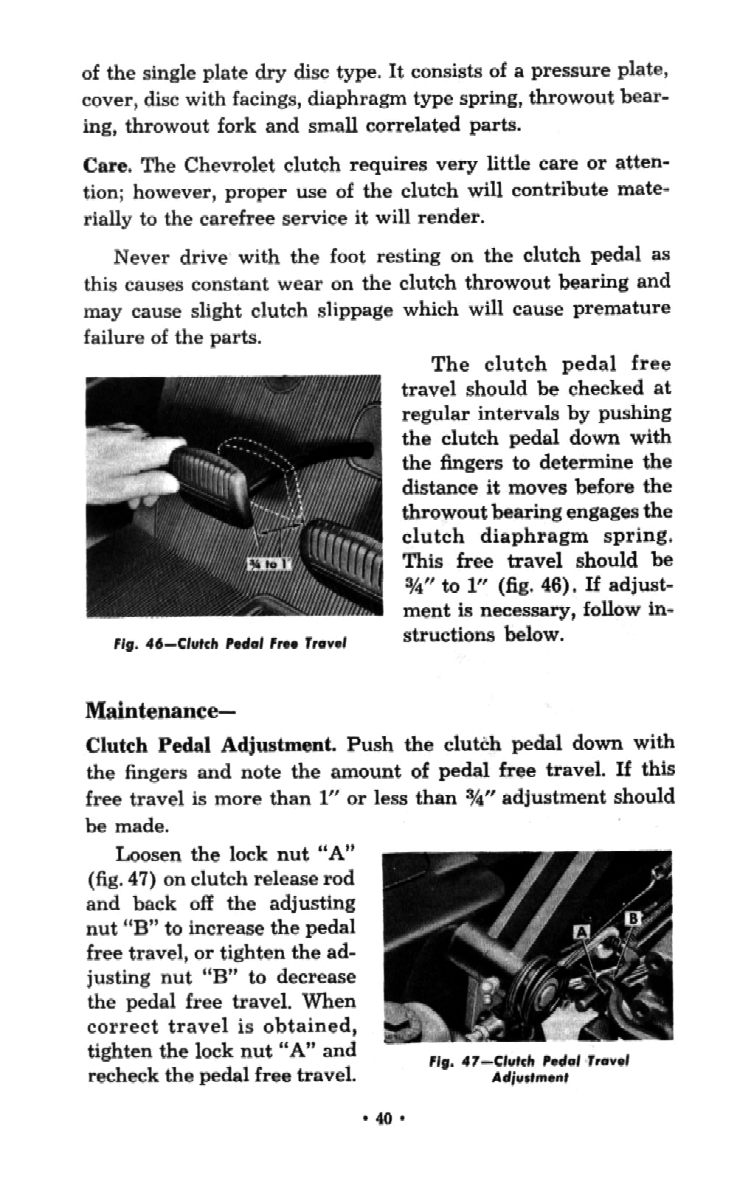 1954 Chevrolet Trucks Operators Manual Page 53